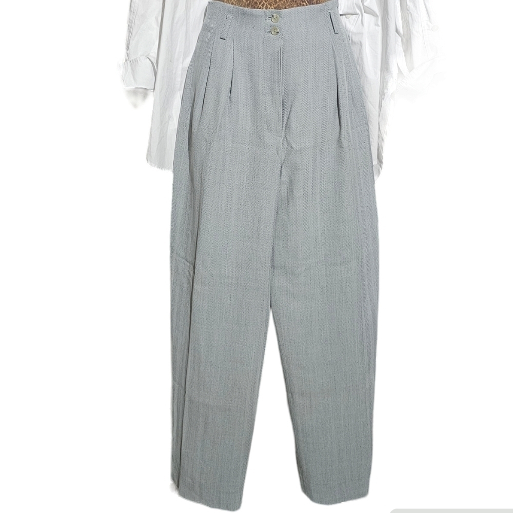 Gerard Darel tweed pleated tapered trousers